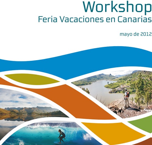 Cartel feria vacaciones en canarias